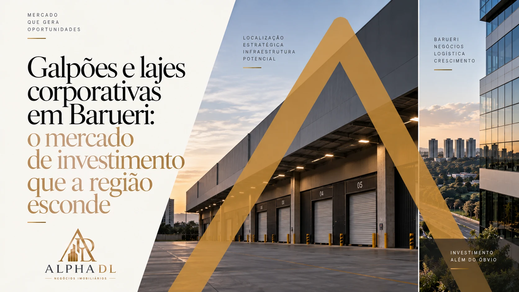 Capa do artigo Galpões e lajes corporativas em Barueri: o mercado de investimento que a região esconde — Alpha DL Imóveis